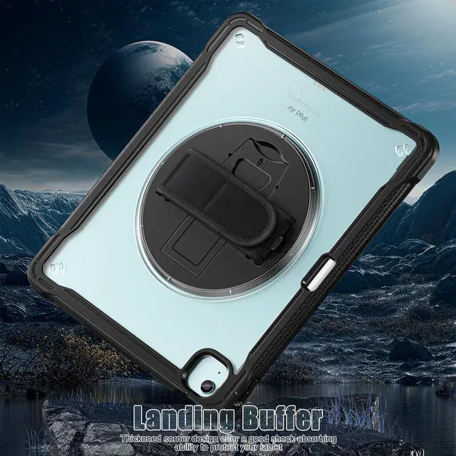 Alt view image 5 of 7 - TYJKeJi Case Fashion Protective Case with Stander Case for iPad Air 13 Inch 2024 (Black)