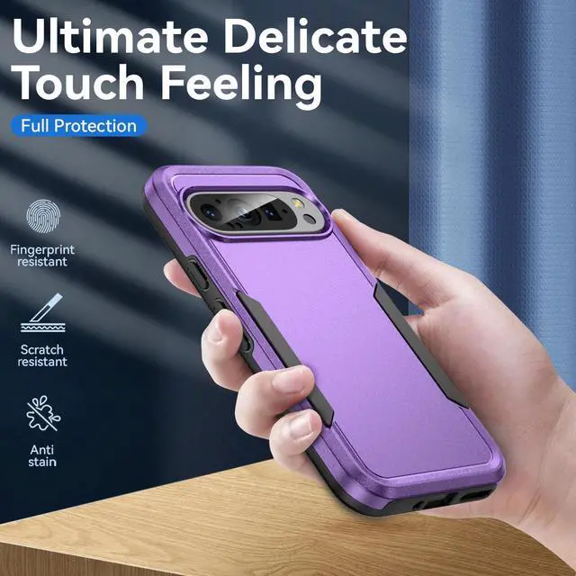 Alt view image 2 of 7 - TYJKeJi Case Fashion Cover Case For Google Pixel 9 (6.3inch) / For Google Pixel 9 Pro (6.3inch) (Purple)