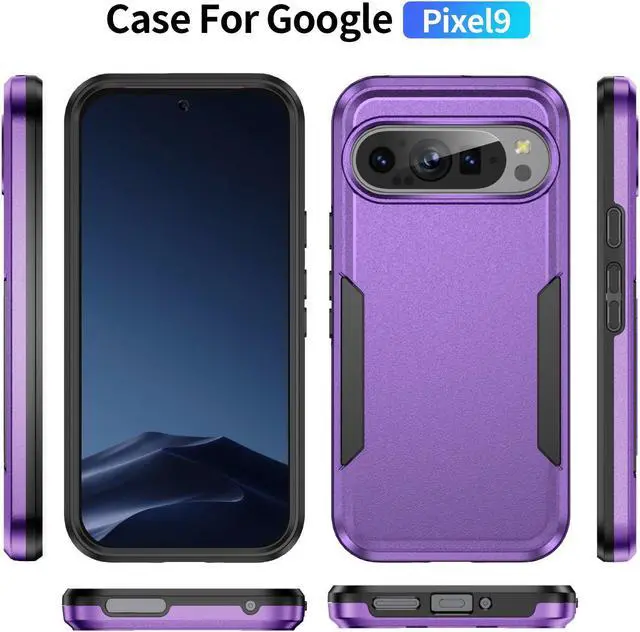 Alt view image 7 of 7 - TYJKeJi Case Fashion Cover Case For Google Pixel 9 (6.3inch) / For Google Pixel 9 Pro (6.3inch) (Purple)