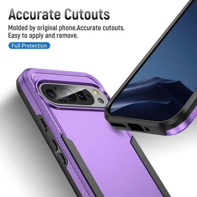 Alt view image 4 of 7 - TYJKeJi Case Fashion Cover Case For Google Pixel 9 (6.3inch) / For Google Pixel 9 Pro (6.3inch) (Purple)