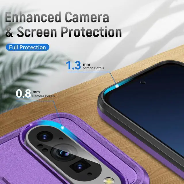 Alt view image 5 of 7 - TYJKeJi Case Fashion Cover Case For Google Pixel 9 (6.3inch) / For Google Pixel 9 Pro (6.3inch) (Purple)