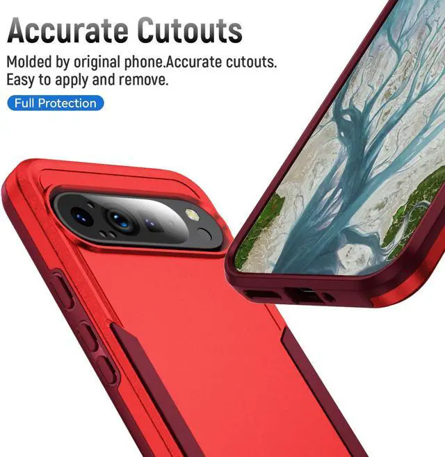 Alt view image 4 of 7 - TYJKeJi Case Fashion Cover Case For Google Pixel 9 Pro XL (6.8inch) (Red)