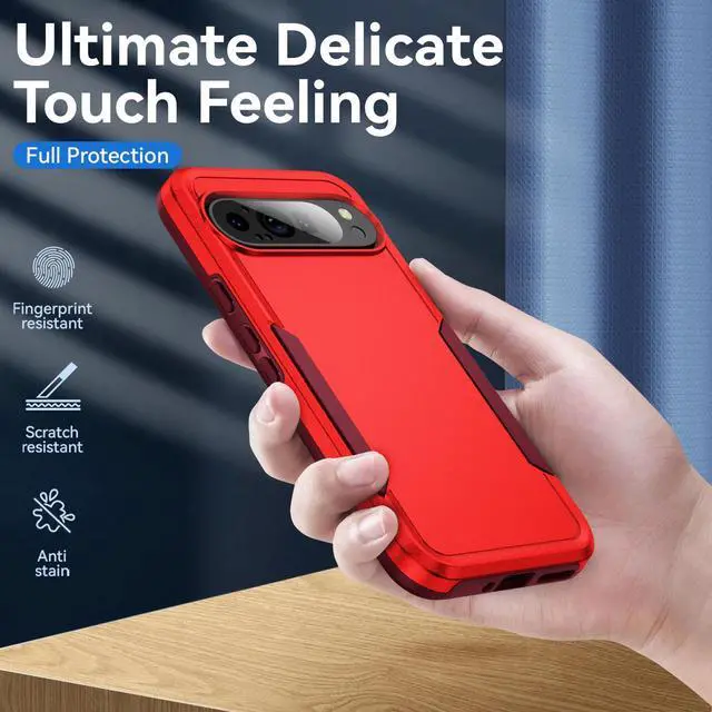 Alt view image 2 of 7 - TYJKeJi Case Fashion Cover Case For Google Pixel 9 Pro XL (6.8inch) (Red)