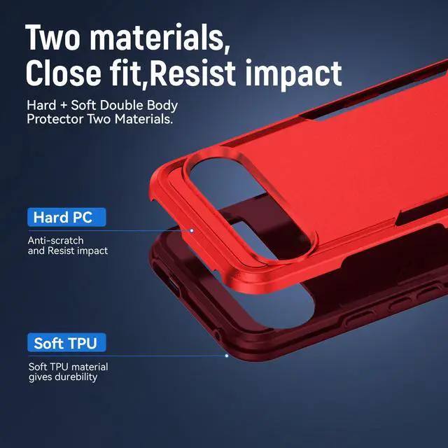 Alt view image 5 of 7 - TYJKeJi Case Fashion Cover Case For Google Pixel 9 Pro XL (6.8inch) (Red)
