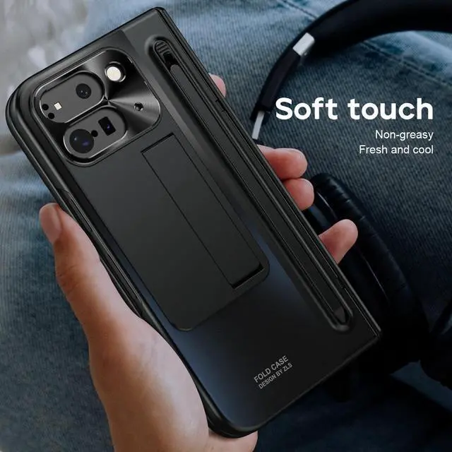 Alt view image 2 of 7 - TYJKeJi Case Fashion Cover Case For Google Pixel 9 Pro Fold (Black)