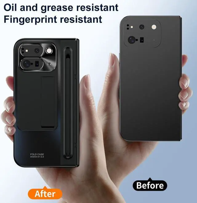 Alt view image 7 of 7 - TYJKeJi Case Fashion Cover Case For Google Pixel 9 Pro Fold (Black)