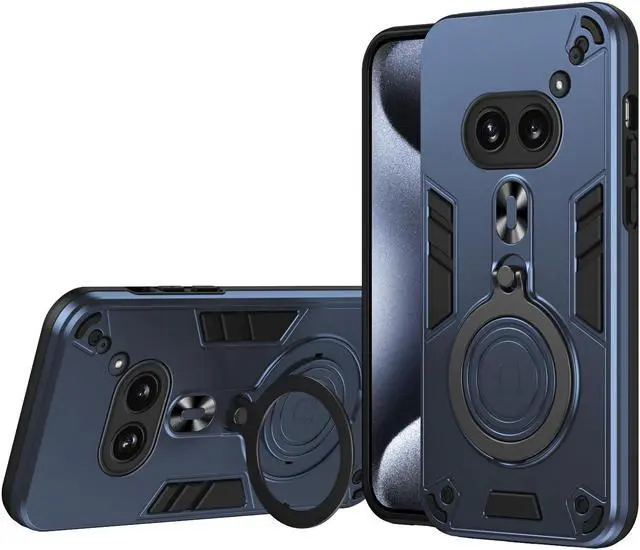 Alt view image 2 of 7 - TYJKeJi Case with Stander Cover Case For Nothing Phone 2A (Blue)