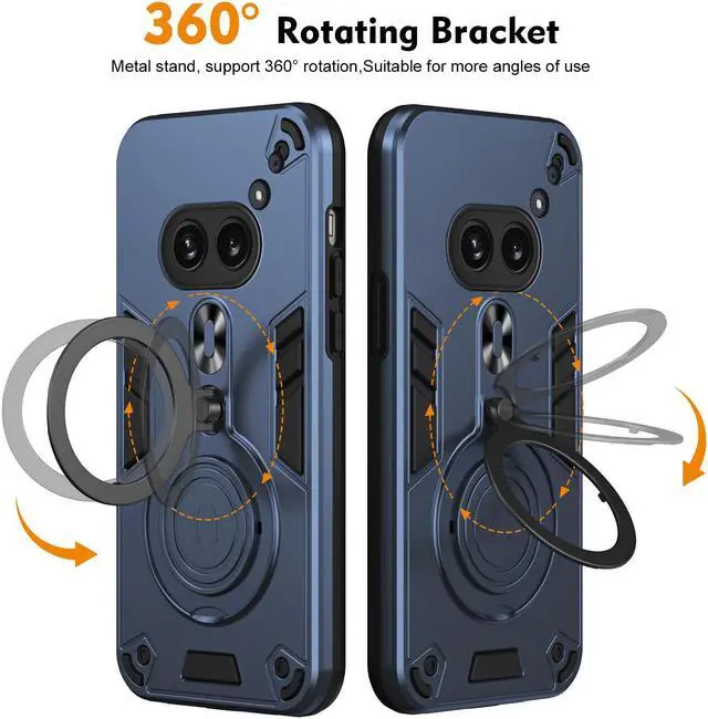 Main image of TYJKeJi Case with Stander Cover Case For Nothing Phone 2A (Blue)