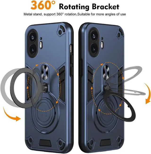 Main image of TYJKeJi Case with Stander Cover Case For Nothing Phone 2 (Blue)