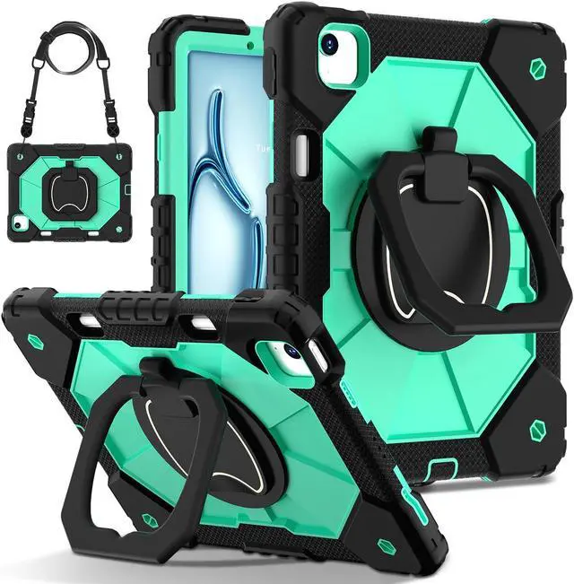 Main image of TYJKeJi Case Fashion Protective Case with Stander Case for iPad Air 11 Inch 2024 (Green)