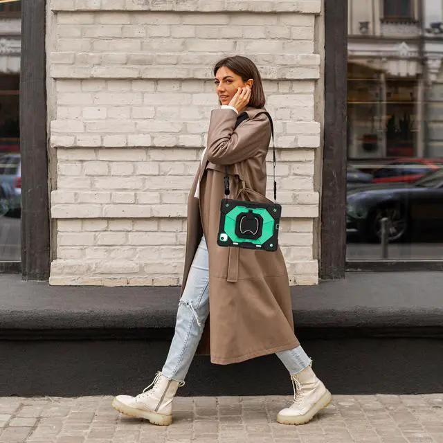 Alt view image 7 of 7 - TYJKeJi Case Fashion Protective Case with Stander Case for iPad Air 11 Inch 2024 (Green)