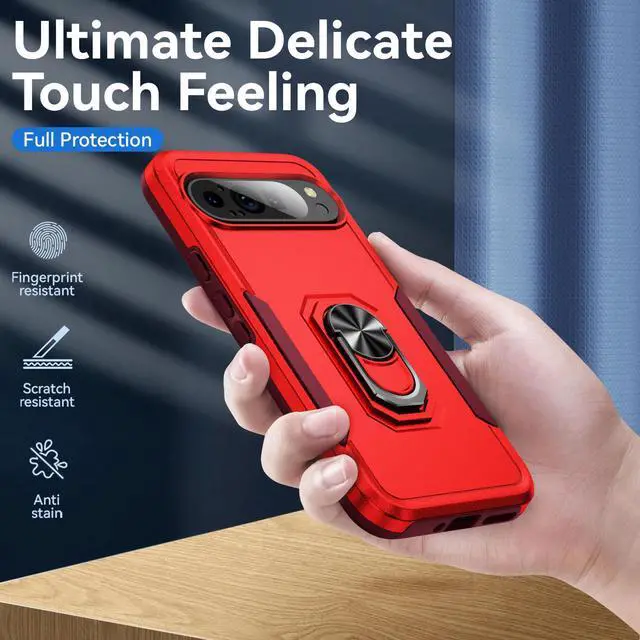 Alt view image 2 of 7 - TYJKeJi Case Fashion Cover Case For Google Pixel 9 Pro XL (6.8inch) (Red)