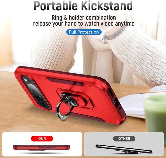 Alt view image 3 of 7 - TYJKeJi Case Fashion Cover Case For Google Pixel 9 Pro XL (6.8inch) (Red)