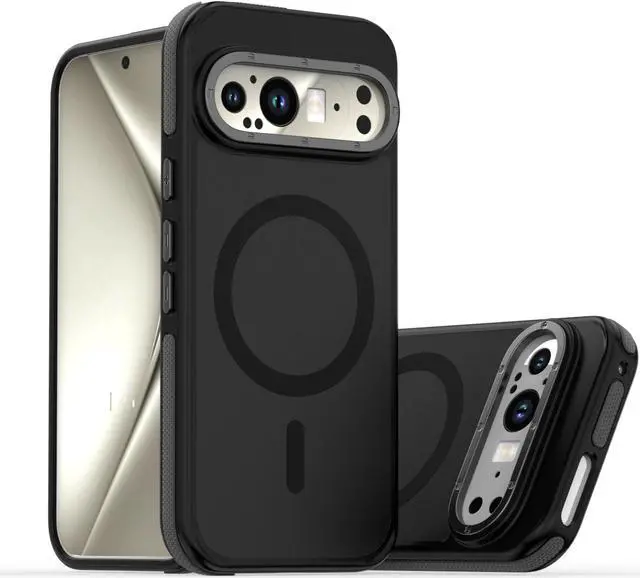 Alt view image 7 of 7 - TYJKeJi Case Compatible with Magsafe Cover Case For Google Pixel 9 Pro (6.3inch) / For Google Pixel 9 (6.3inch) (Orange)