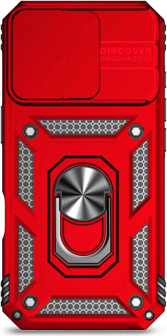 Alt view image 5 of 7 - TYJKeJi Case with Stander Fashion Cover KickStand Case For iPhone 16 Pro Max (6.9inch) (Red)