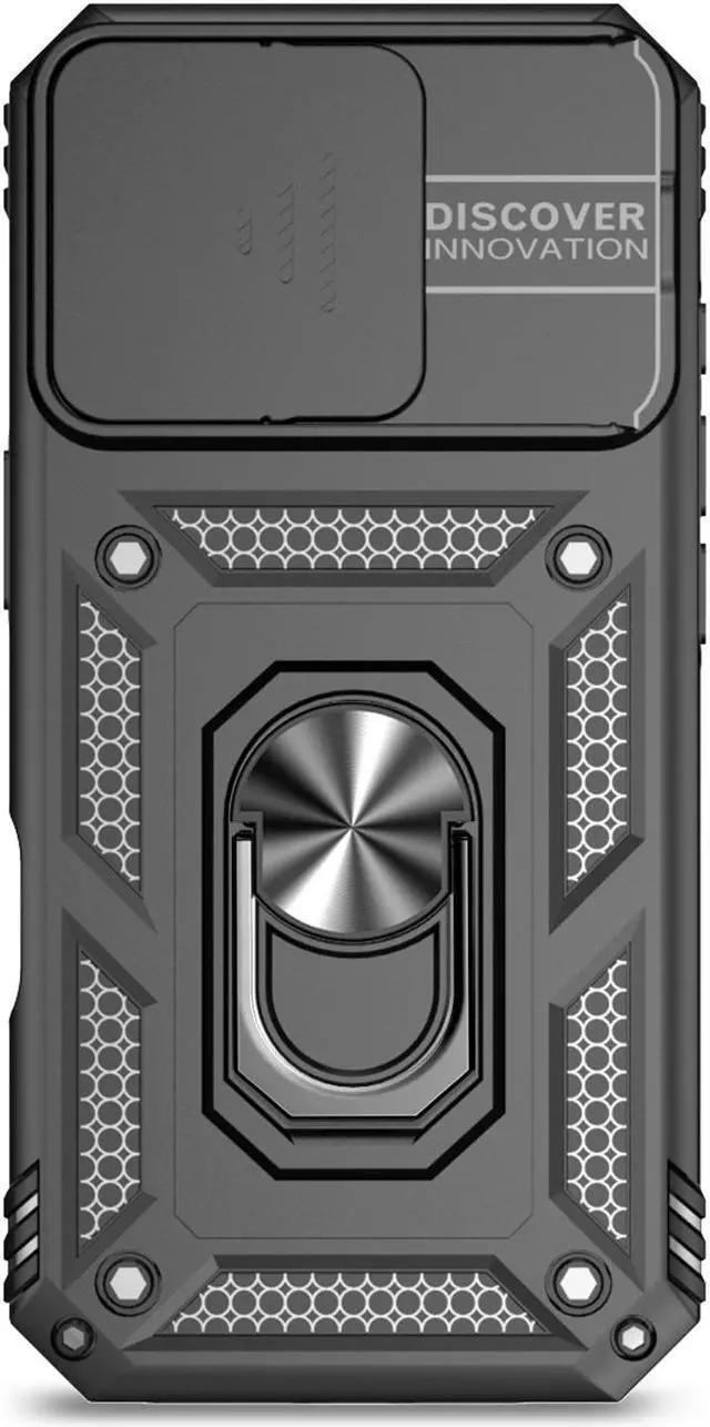 Alt view image 4 of 7 - TYJKeJi Case with Stander Fashion Cover KickStand Case For iPhone 16 Pro (6.3inch) (Black)