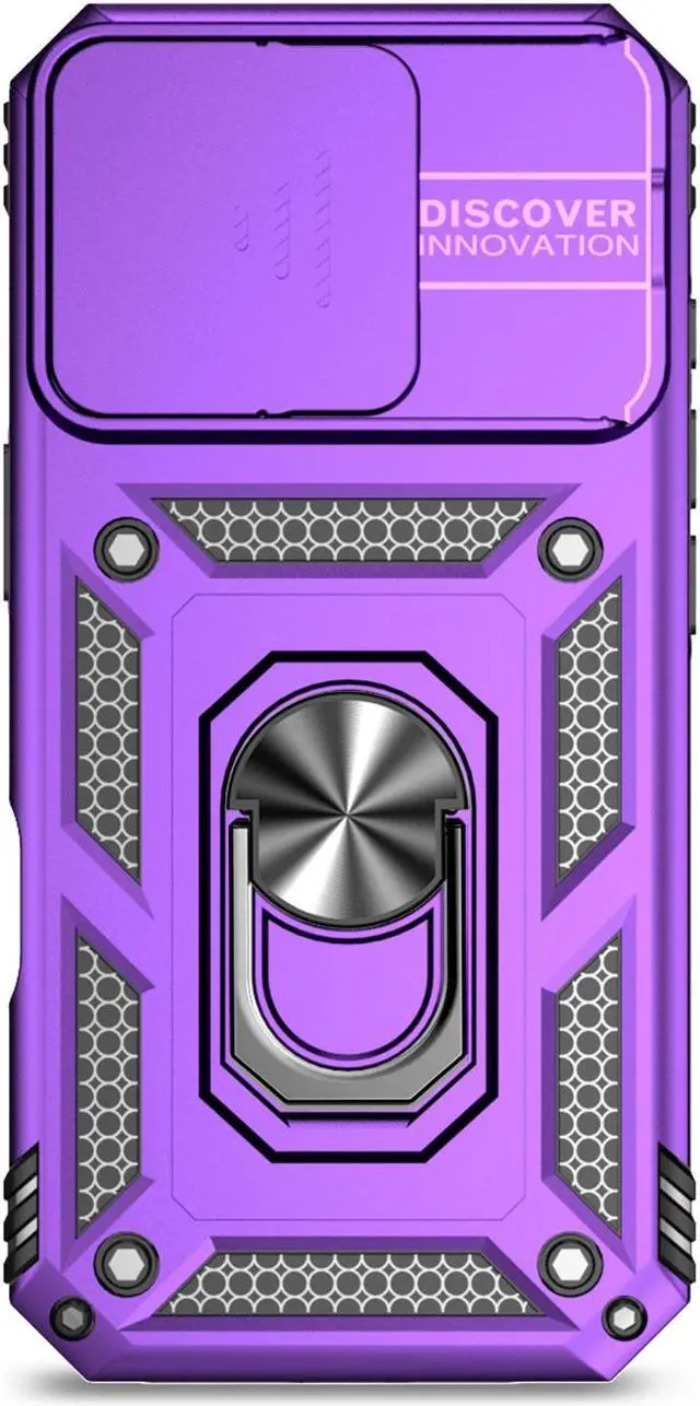 Alt view image 4 of 7 - TYJKeJi Case with Stander Fashion Cover KickStand Case For iPhone 16 Pro (6.3inch) (Purple)