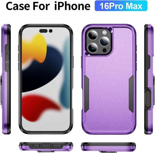 Alt view image 7 of 7 - TYJKeJi Case Fashion Cover Case For iPhone 16 Pro Max (6.9inch) (Purple)