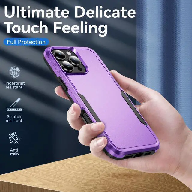 Alt view image 2 of 7 - TYJKeJi Case Fashion Cover Case For iPhone 16 Pro Max (6.9inch) (Purple)