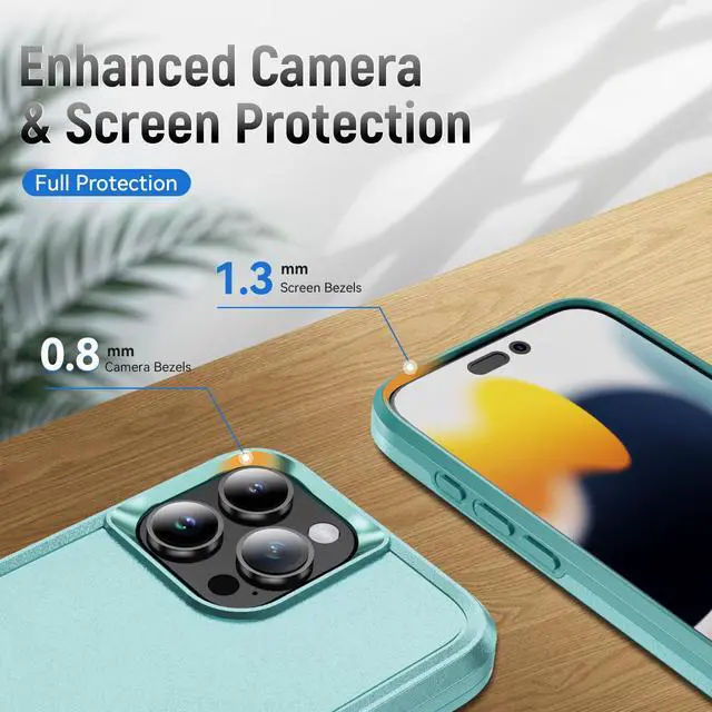 Alt view image 4 of 7 - TYJKeJi Case Fashion Cover Case For iPhone 16 Pro (6.3inch) (Green)