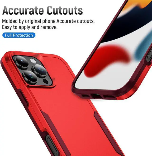 Alt view image 5 of 7 - TYJKeJi Case Fashion Cover Case For iPhone 16 Pro (6.3inch) (Red)