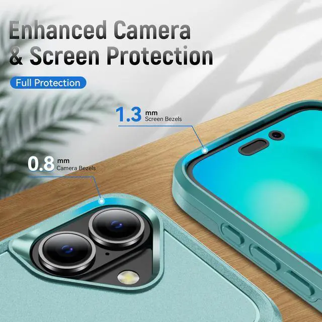 Alt view image 4 of 7 - TYJKeJi Case Fashion Cover Case For iPhone 16 Plus (6.7inch) (Green)