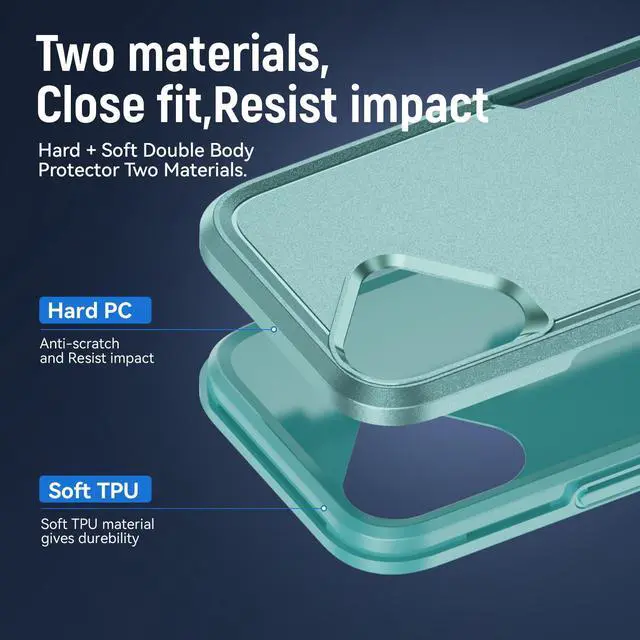 Alt view image 6 of 7 - TYJKeJi Case Fashion Cover Case For iPhone 16 Plus (6.7inch) (Green)