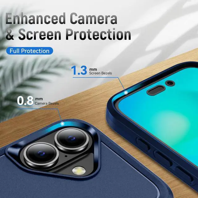 Alt view image 4 of 7 - TYJKeJi Case Fashion Cover Case For iPhone 16 (6.1inch) (Blue)