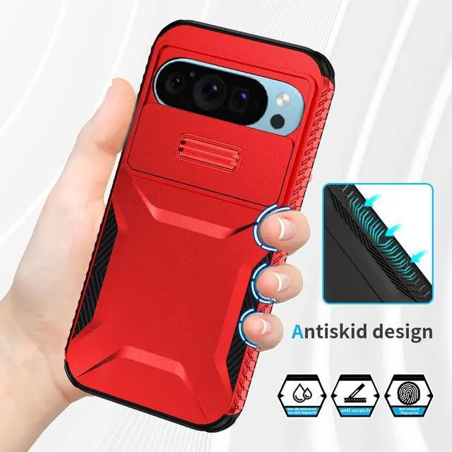 Alt view image 3 of 7 - TYJKeJi Case Fashion Cover Case For Google Pixel 9 Pro (6.3inch) / For Google Pixel 9 (6.3inch) (Red)