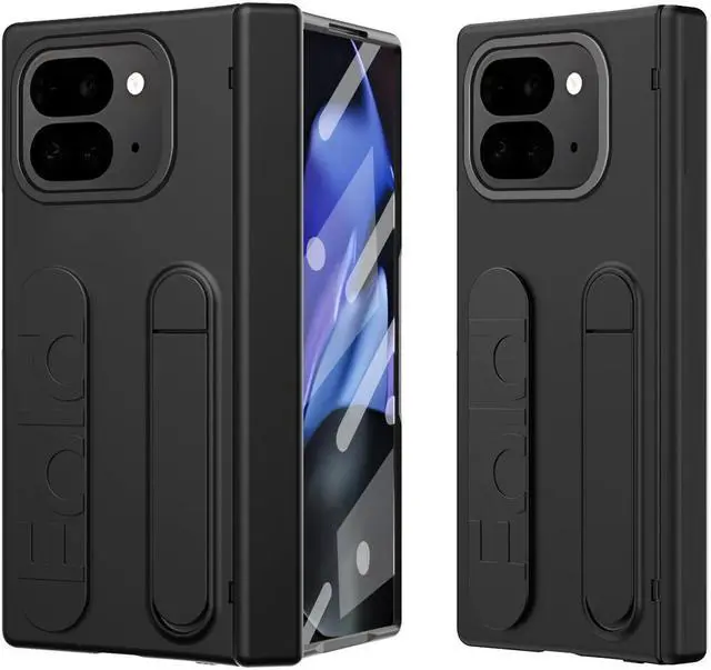 Main image of TYJKeJi Case With Stander Fashion Cover Kickstand Case For Google Pixel 9 Pro Fold (Black)