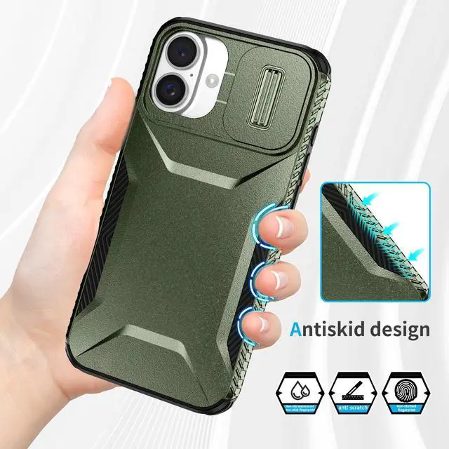 Alt view image 3 of 7 - TYJKeJi Case Fashion Cover Case For iPhone 16 Plus (6.7inch) (Green)
