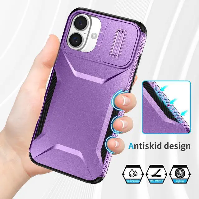 Alt view image 3 of 7 - TYJKeJi Case Fashion Cover Case For iPhone 16 Plus (6.7inch) (Purple)
