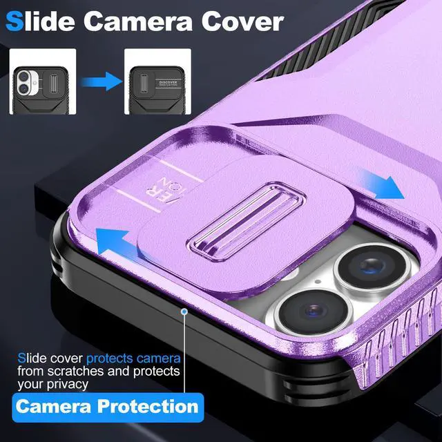 Alt view image 6 of 7 - TYJKeJi Case Fashion Cover Case For iPhone 16 Plus (6.7inch) (Purple)