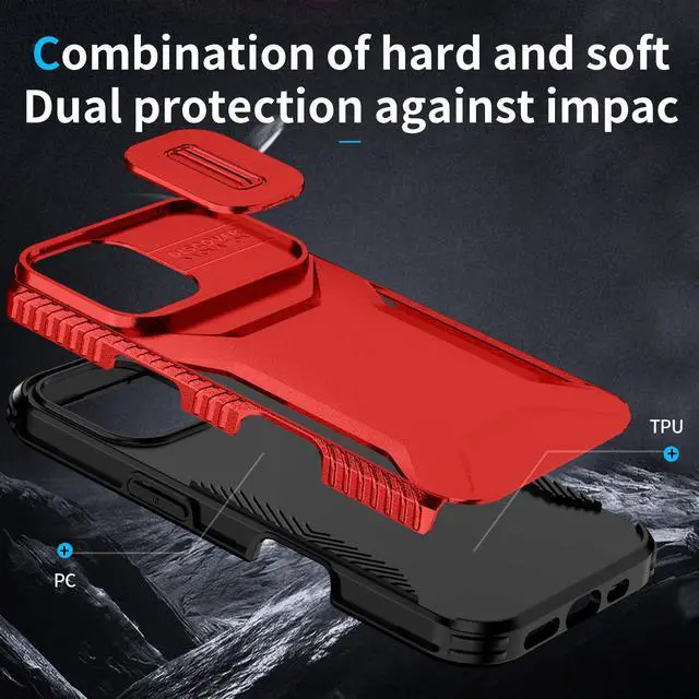 Alt view image 7 of 7 - TYJKeJi Case Fashion Cover Case For iPhone 16 (6.1inch) (Red)