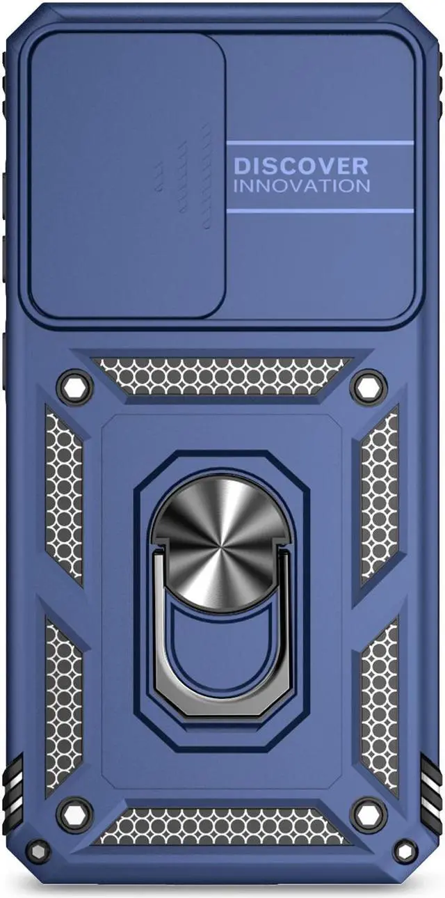 Alt view image 5 of 7 - TYJKeJi Case with Stander Fashion Cover KickStand Case For Samsung Galaxy S24 FE (Blue)