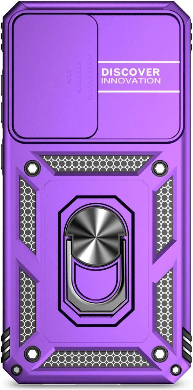 Alt view image 4 of 7 - TYJKeJi Case with Stander Fashion Cover KickStand Case For Samsung Galaxy S24 FE (Purple)