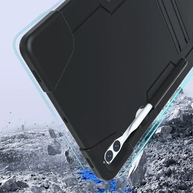 Alt view image 5 of 7 - TYJKeJi Case Protective Back Cover Case for Samsung Galaxy Tab S10+ / Galaxy Tab S10 Plus (X820) (12.4'' )(Black)