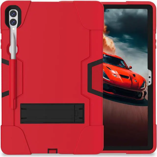 Alt view image 3 of 7 - TYJKeJi Case Protective Back Cover Case for Samsung Galaxy Tab S10+ / Galaxy Tab S10 Plus (X820) (12.4'' )(Red)