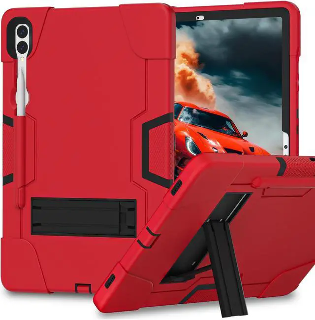 Alt view image 2 of 7 - TYJKeJi Case Protective Back Cover Case for Samsung Galaxy Tab S10+ / Galaxy Tab S10 Plus (X820) (12.4'' )(Red)