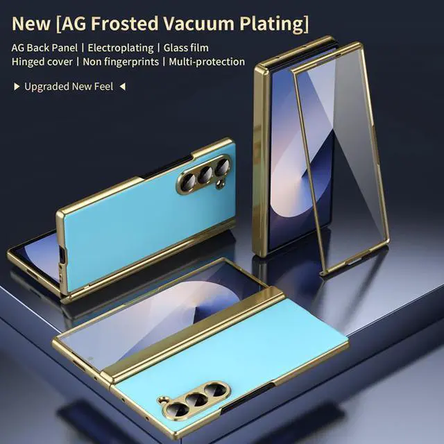 Alt view image 2 of 7 - TYJKeJi Case Fashion Cover Case For Samsung Galaxy Z Fold 6 For Samsung Z Fold6 (Light Blue)