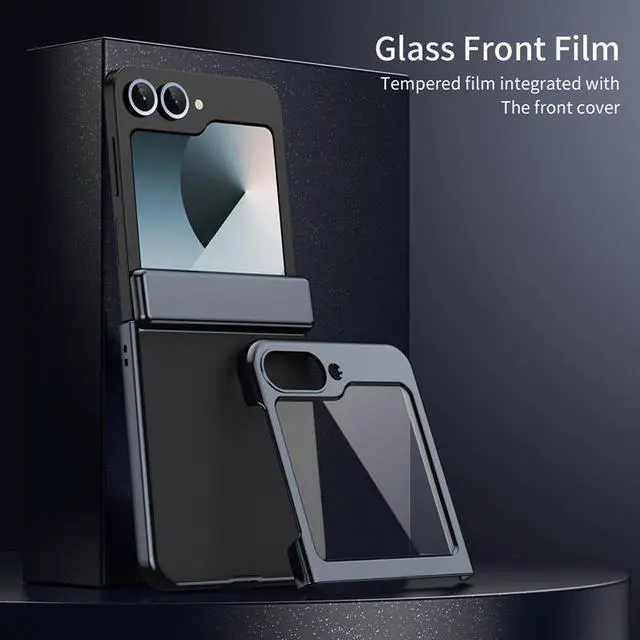 Alt view image 4 of 7 - TYJKeJi Case Fashion Cover Case For Samsung Galaxy Z Flip 6 For Samsung Z Flip6 (Black)