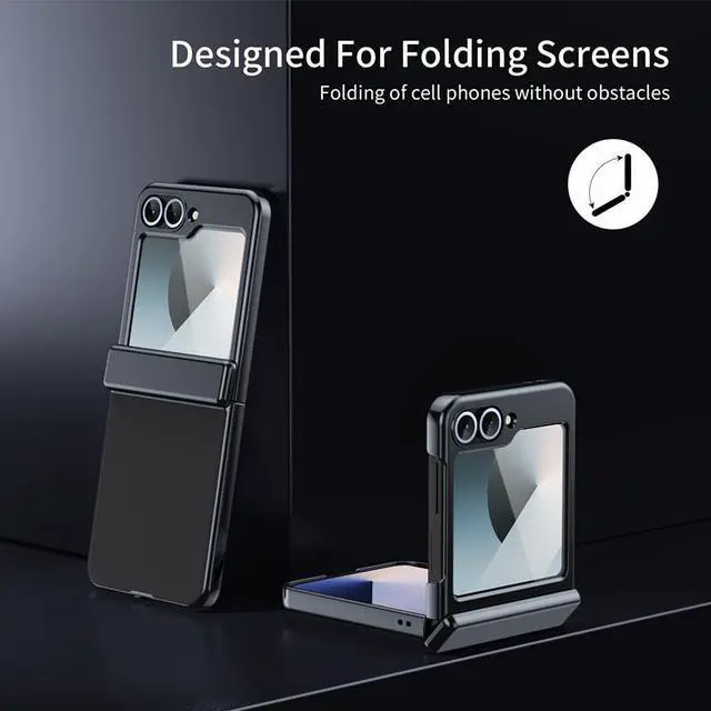 Alt view image 5 of 7 - TYJKeJi Case Fashion Cover Case For Samsung Galaxy Z Flip 6 For Samsung Z Flip6 (Black)