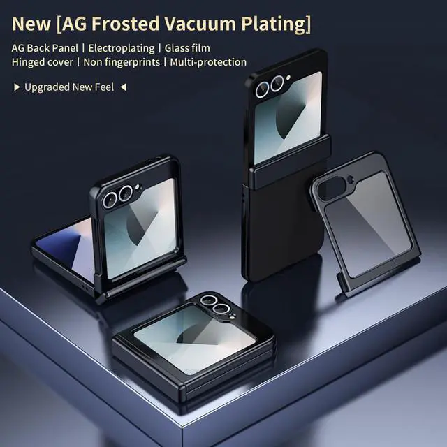 Alt view image 2 of 7 - TYJKeJi Case Fashion Cover Case For Samsung Galaxy Z Flip 6 For Samsung Z Flip6 (Black)