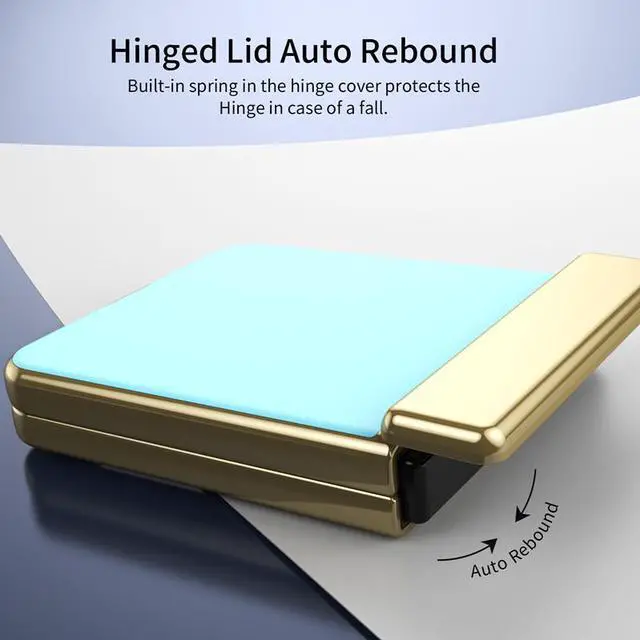 Alt view image 6 of 7 - TYJKeJi Case Fashion Cover Case For Samsung Galaxy Z Flip 6 For Samsung Z Flip6 (Light Blue)