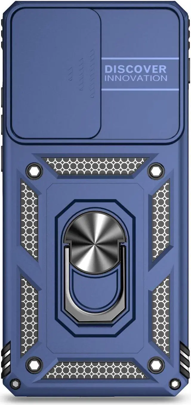 Alt view image 5 of 7 - TYJKeJi Case with Stander Fashion Cover KickStand Case For Motorola Edge 2024 For Moto Edge 2024 (Blue)