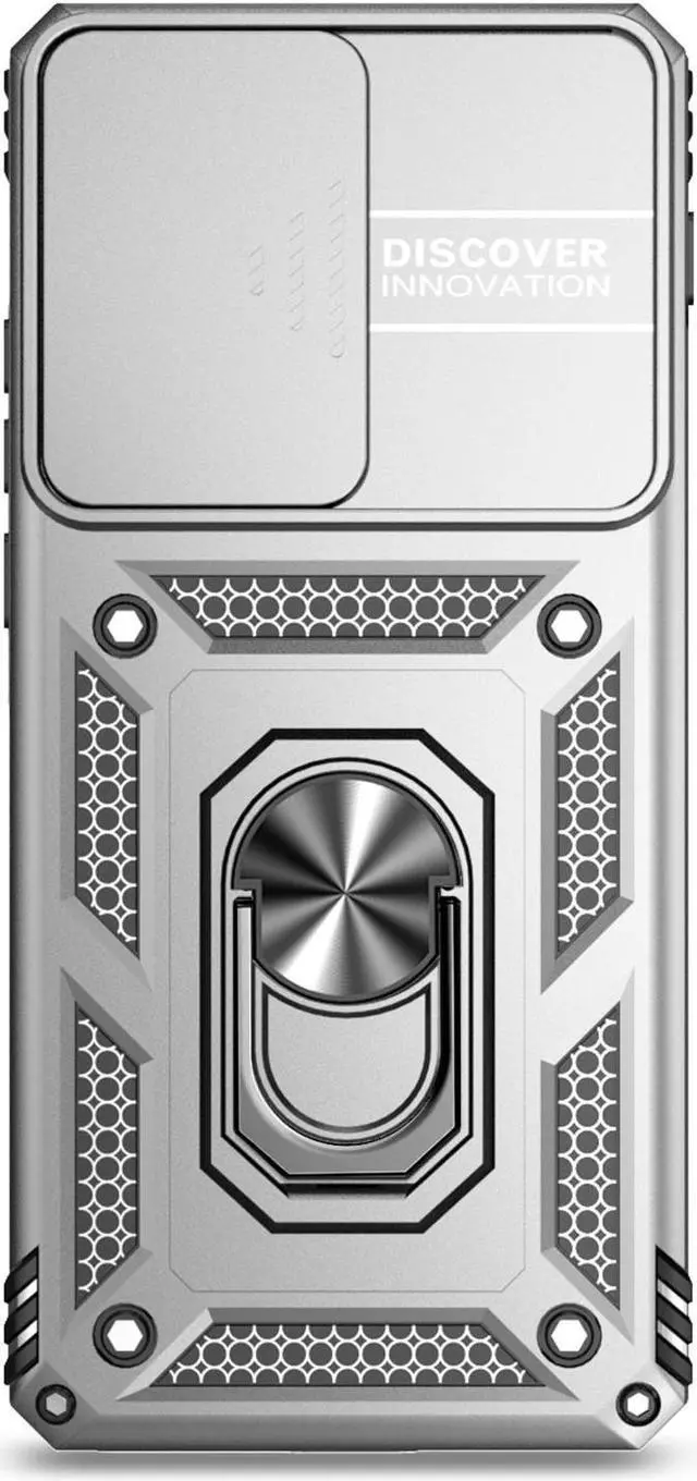 Alt view image 5 of 7 - TYJKeJi Case with Stander Fashion Cover KickStand Case For Motorola Edge 2024 For Moto Edge 2024 (Silver)