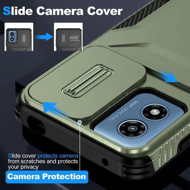 Alt view image 6 of 7 - TYJKeJi Case Fashion Cover Case For Motorola G Play 2024 For Moto G Play 2024 (Green)