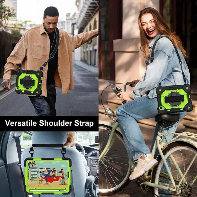 Alt view image 6 of 7 - TYJKeJi Case Fashion Protective Case Stander Case for iPad Mini 7th/6th Generation 8.3 Inch 2024/2021 For iPad Mini 7 A17 Pro (Yellow)