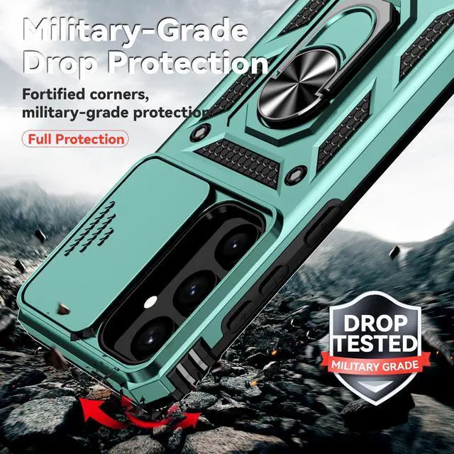 Alt view image 4 of 7 - TYJKeJi Case with Stander Fashion Cover KickStand Case For Samsung Galaxy S25 Plus (S25+) (6.7inch) (Green)