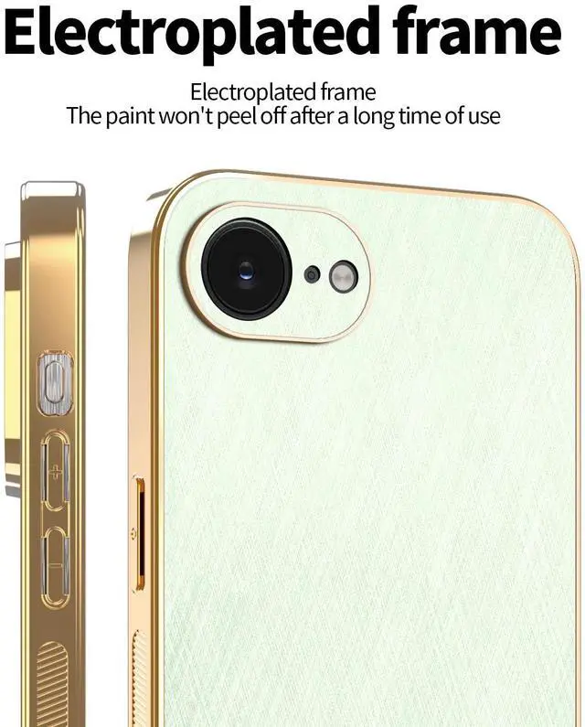 Alt view image 3 of 7 - TYJKeJi Case Fashion Cover Case For iPhone 16e (Green)